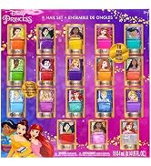 Townley Girl Disney Princess Non-Toxic Peel-Off Nail Polish Set with Shimmery and Opaque Colors w...