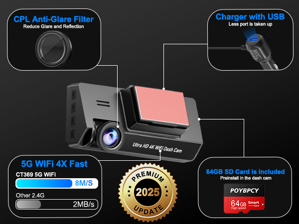 4k car dash cam