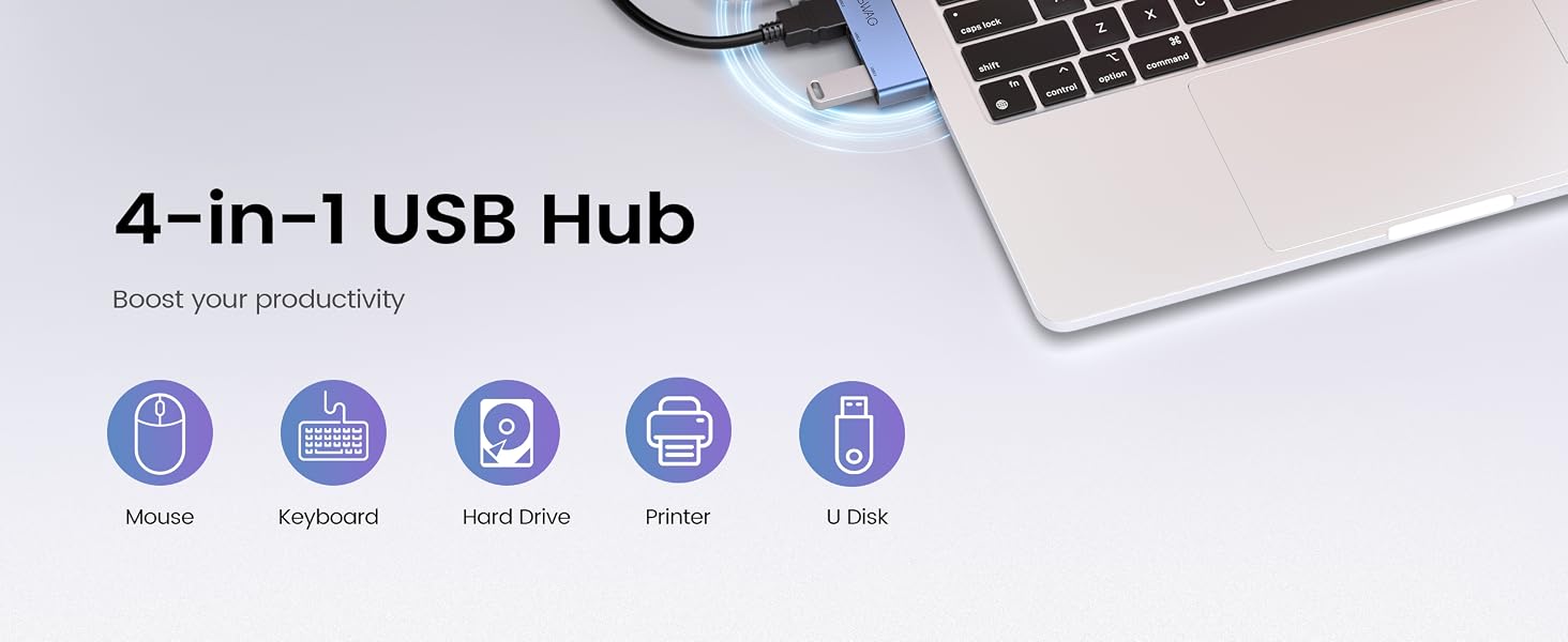 MOSWAG USB Hub for Laptop