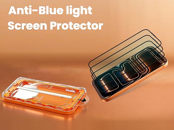 3Pack Anti Blue Light Screen Protector for iPhone 17 Pro