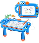Magnetic Drawing Board for Toddler Boys, Toys for 1 2 3 Year Old Boy, Mess Free Doodle Board Pad,...