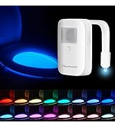 Chunace Rechargeable Toilet Night Light, LED Toilet Bowl Nightlights with Motion Activated Sensor...