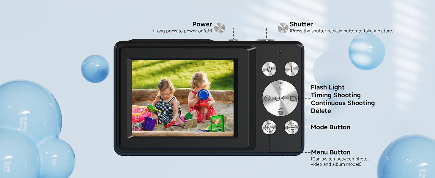 1080p black digital camera for kids,vintage digital camera.digital camera black