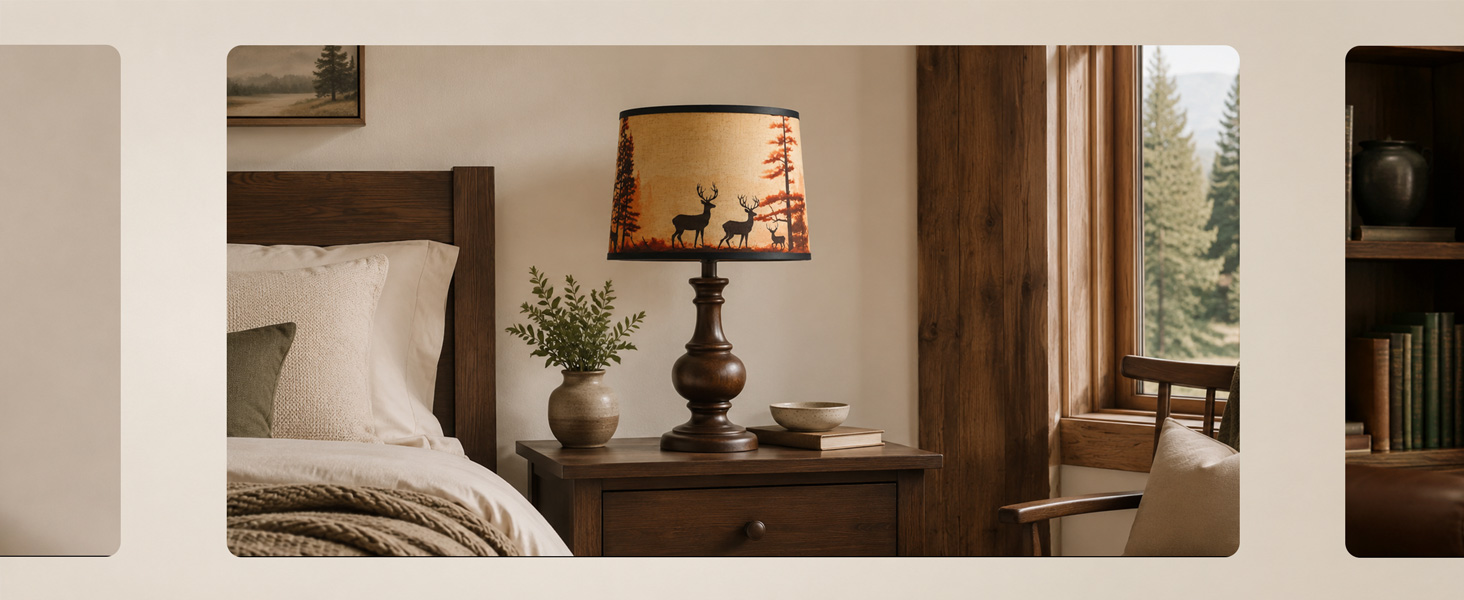 rustic cabin lamps shades