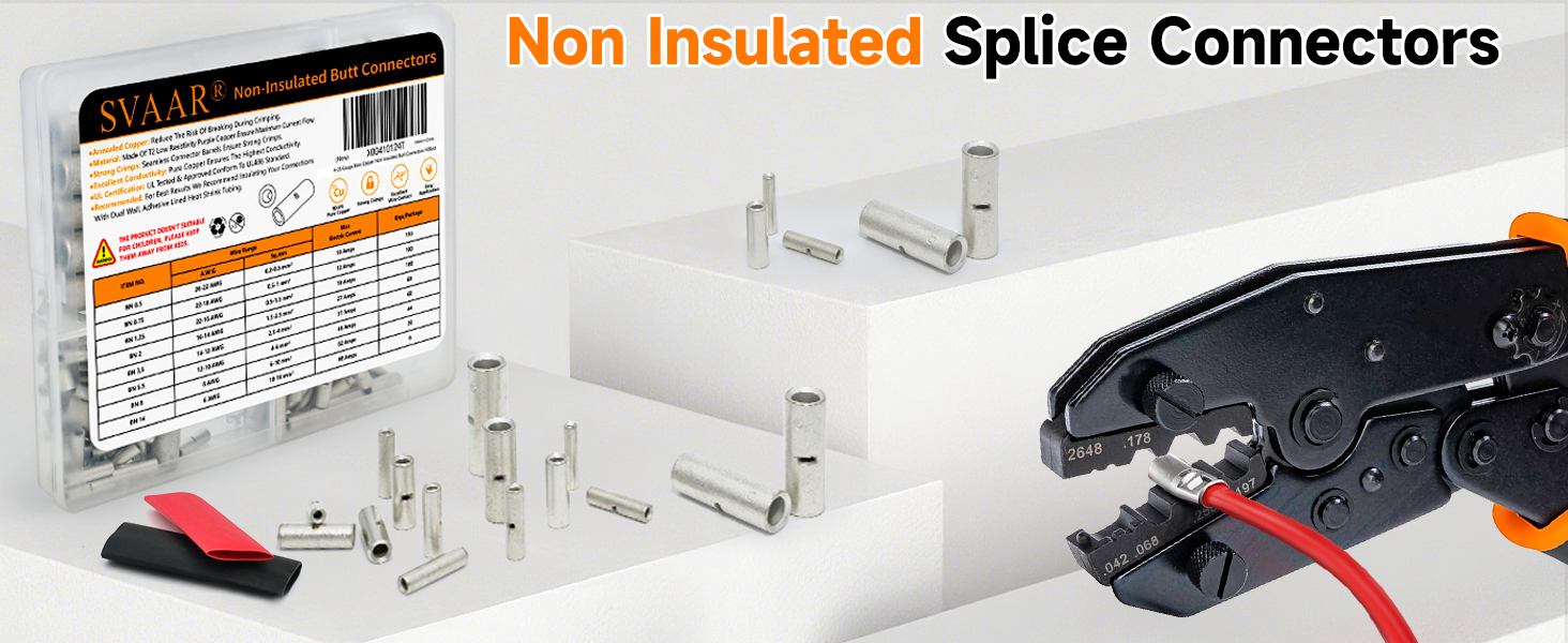non insulated crimp splice connectors