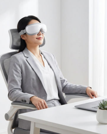 migraine relief eye massager for office work use / take a nap / lunch break / lunch hour