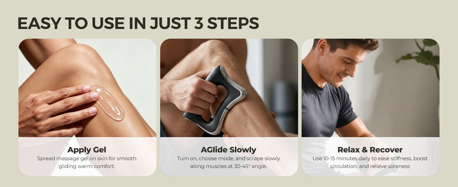 easy to use in just 3 steps