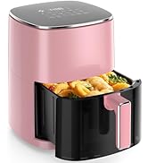 Sweetcrispy 6QT Air Fryer with Window, Square Airfryer Oven 12-in-1 for Family, 400°F Rapid Air C...