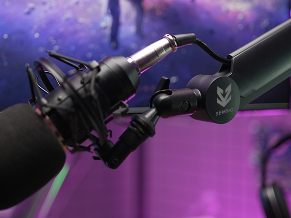 Microfono shure boom arm tonor fifine brazo para microfono podcaster equipment hyper x mic arm