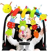 Zendstanding Spiral Car Seat Toys for Infants, 0-6 Months Carseat &amp; Stroller Pram Separable Activ...