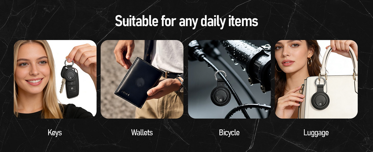 Air Tracker Tags-4 Pack: Bluetooth Tracker Tag, Item Finder Works with Apple Find My AppTrakcer Tag