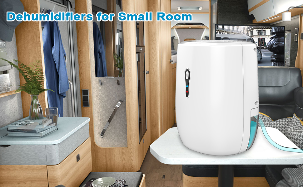 Small Mini Dehumidifier with Drainage Hose for Home Bathroom RV Basement