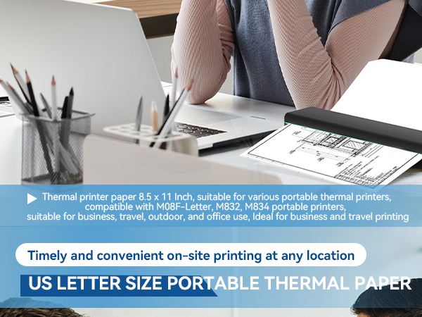 thermal printer paper thermal printing paper thermal Printer Paper 8.5 x 11 Inch