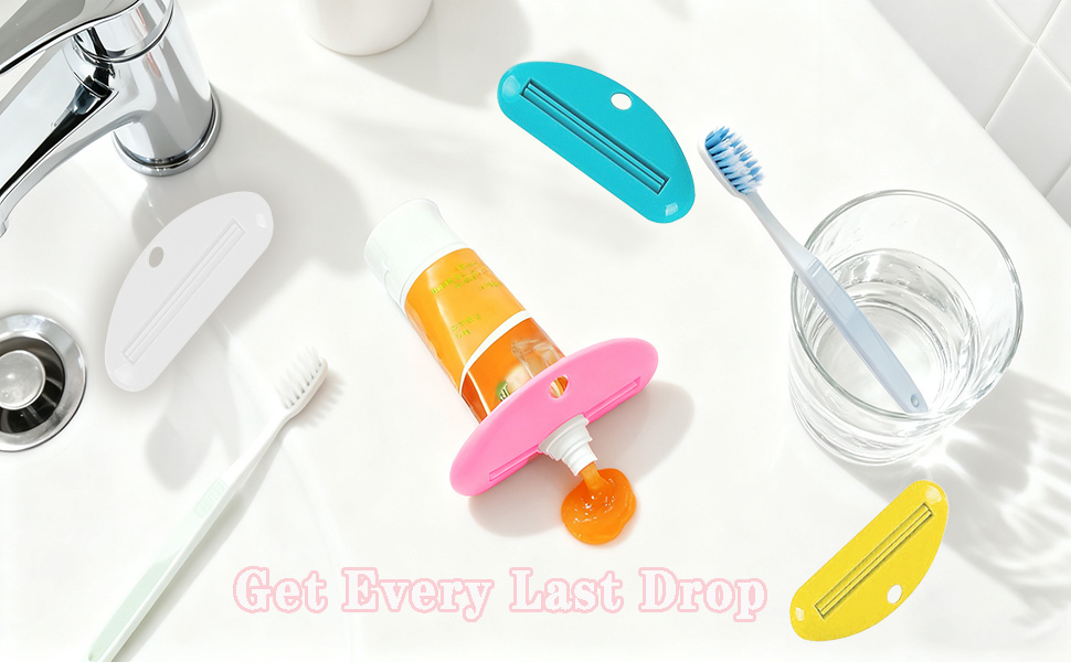 Toothpaste Squeezer,6Pcs Toothpaste Tube Squeezer Toothpaste Dispenser for Bathroom