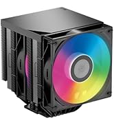 PCCOOLER CPU Air Cooler, 7 Heatpipes Dual-Tower Heatsink, 120mm ARGB PWM Fan, High Airflow &amp; Quie...