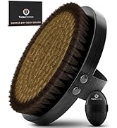 TheraCopper Copper Body Brush - Premium Ionic Copper Dry Brushing Body Brush for Lymphatic Draina...