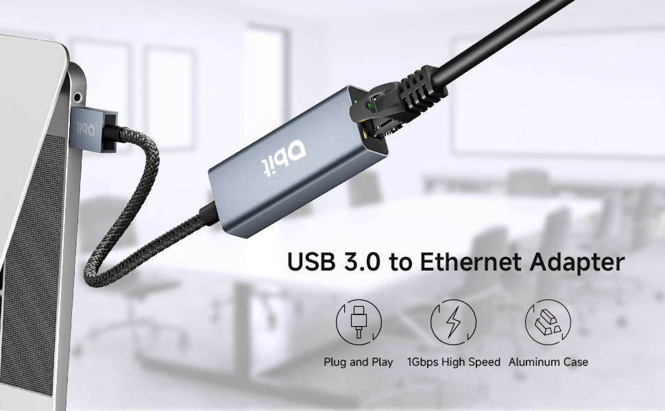 USB 3.0 to Gigabit Ethernet LAN Port Adapter
