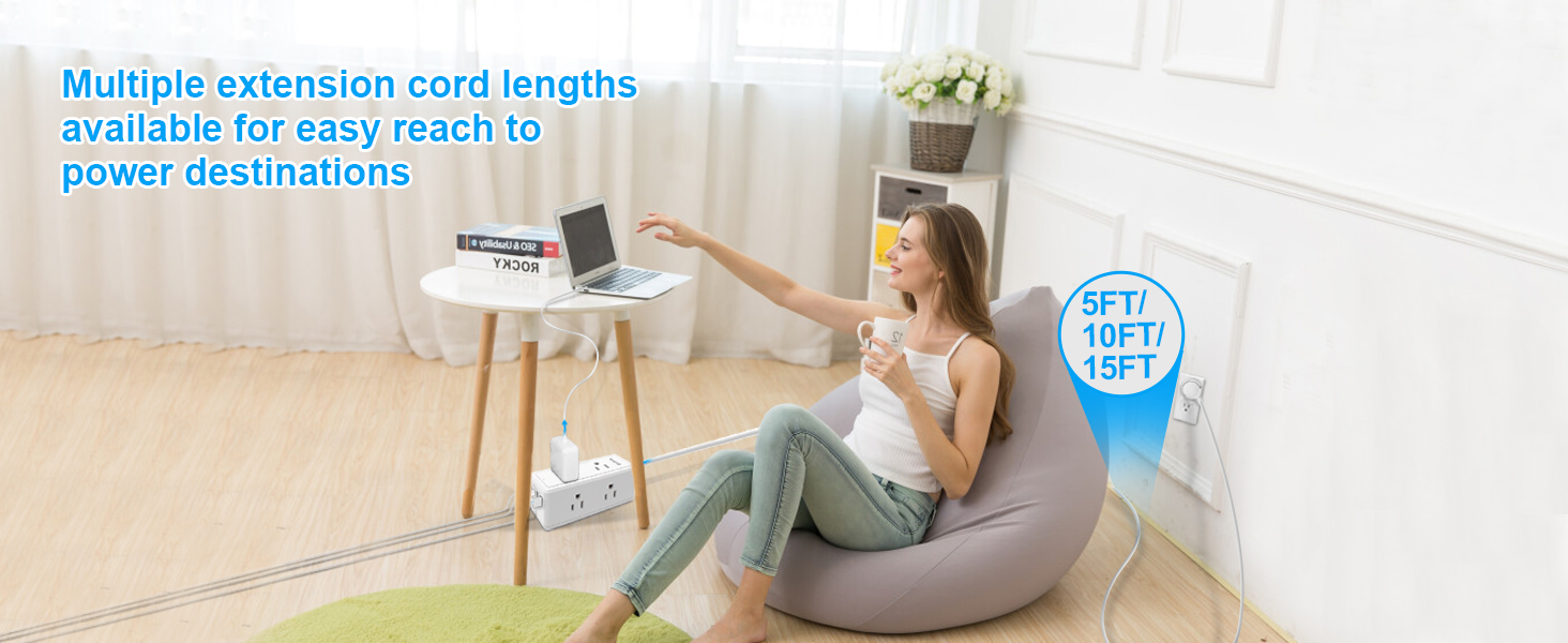 extension cord 10 ft outlets power strips
