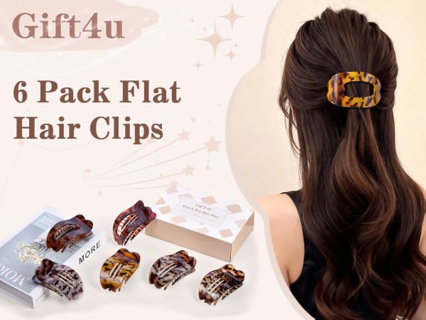 flat hair clips