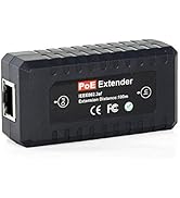 PoE Extender Ethernet Repeater 1 Port 10/100, IEEE802.3af for Security Systems IP Camera Poe Spli...