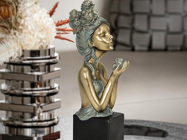 bust statue decor for living room