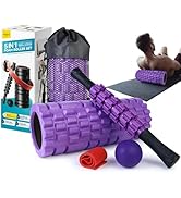 Krightlink 5 in1 Foam Roller Set, High Density Deep Tissue Massager for Muscle Massage, Massage R...