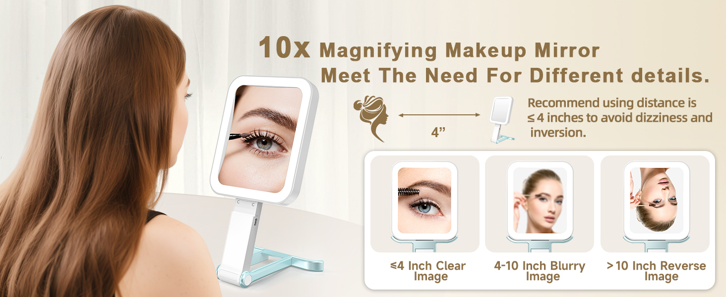 10x magnifying makeup mirror