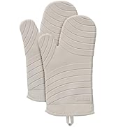 Beneno Silicone Oven Mitts, Upgraded Heat Resistant 500°F Non-Slip Waterproof Soft Silicone Oven ...