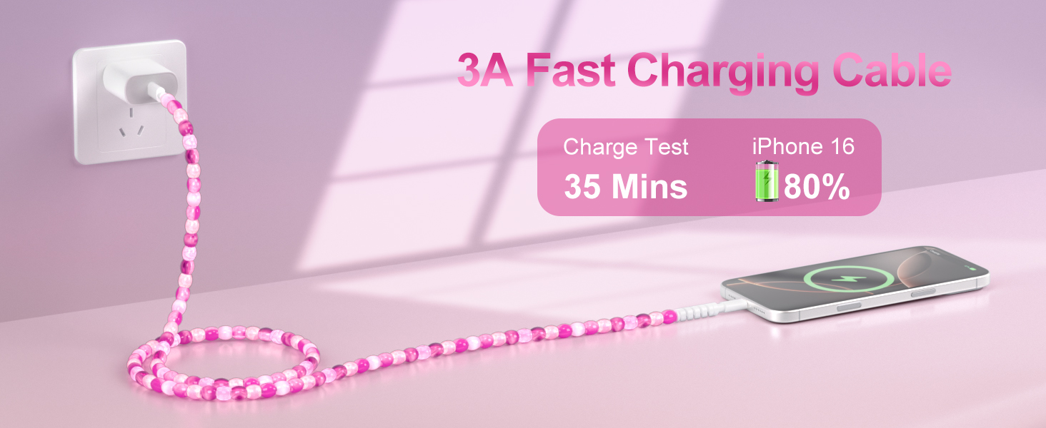 beaded charging cords