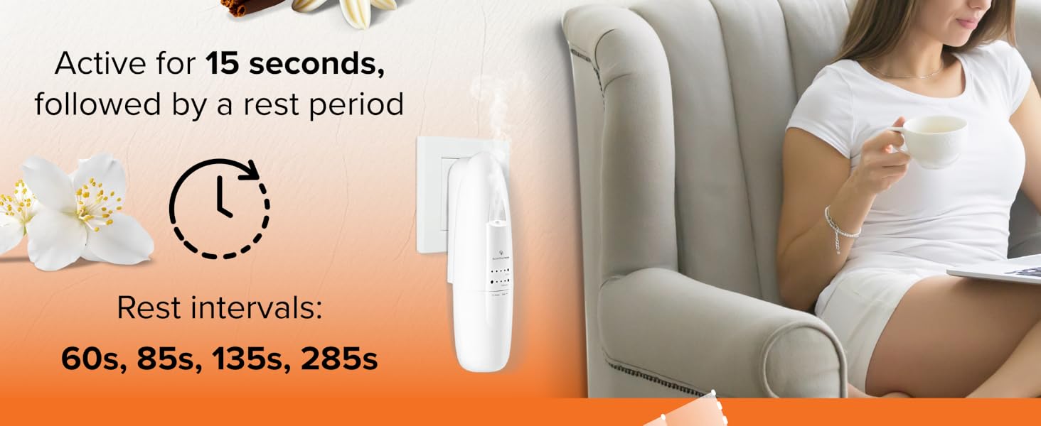 ESSENTIAL OIL PLUG IN WATERLESS DIFFUSER AROMA SCENT DIFUSOR LAVENDER HOTEL DESIGNER SCENTSATION