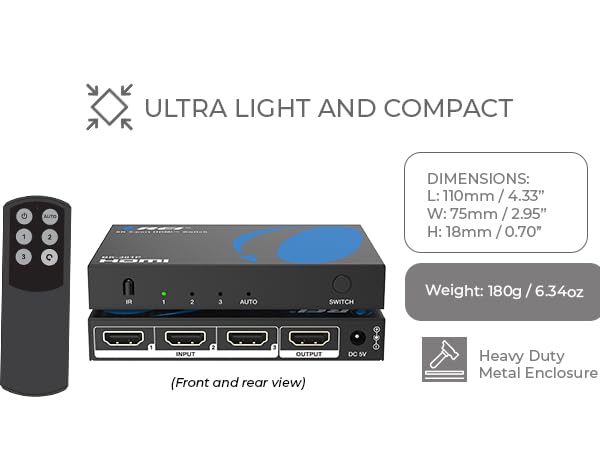 HDMI Switch 8K 4K@120Hz