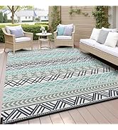 MontVoo Outdoor Rug Carpet Waterproof-Patio Rug Mat 5x8 Reversible RV Outdoor Camping Rugs Picnic...