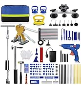 ROADGIVE 128PCS Dent Puller Kit, Paintless Car Dent Removal Kit Adjustable Body Repair Dent Remov...