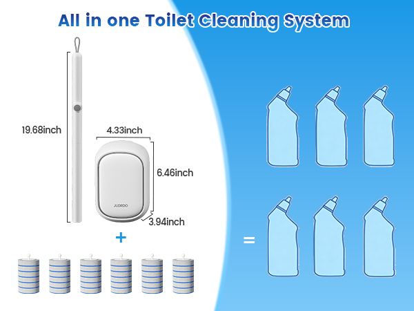 disposable toilet bowl cleaner wand