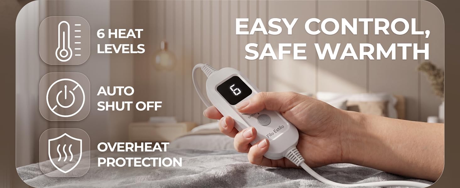 Easy control, safe warmth