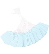 joycraft 200Pcs Price Tags with String Attached, 1.4x1.8 inch Paper Hang Tags with String, Blue J...