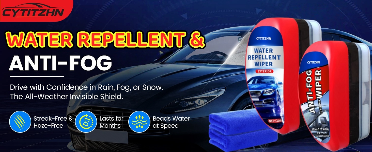 Car Windshield Water Repellent &amp;amp; Anti-Fog