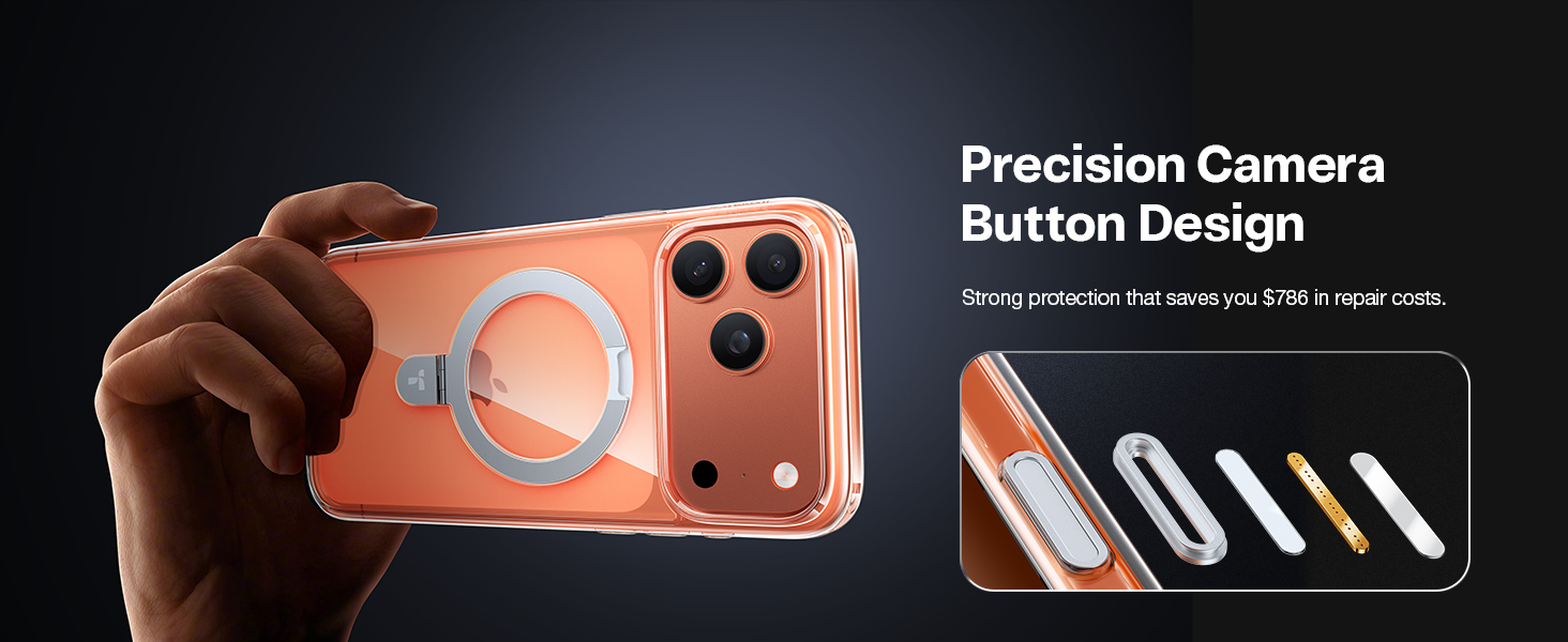 iPhone 17 Pro Case with camera button
