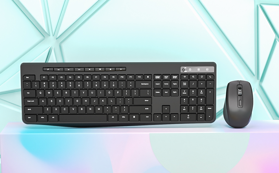 Wireless keyboard and mouse combo