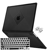 MOSISO Compatible with MacBook Air 13.6 inch Case 2022-2024 Release M3 A3113 M2 A2681, Anti-Finge...