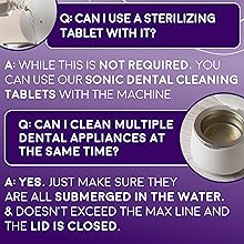 can i use sterilizing tablet with sonic pro