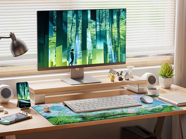 desk mat with wrist rest