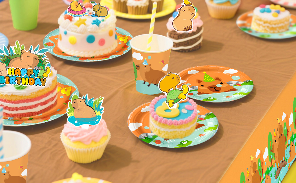 capybara birthday party supplies