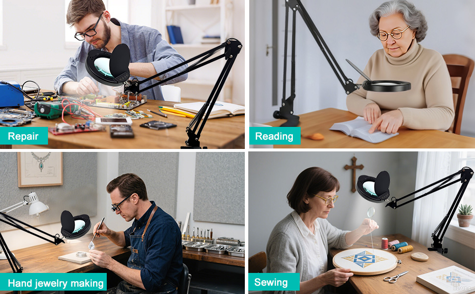 desktop magnifying light