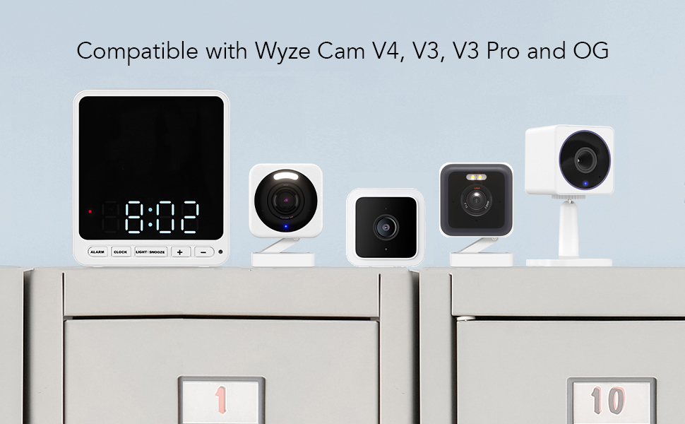 Alarm Clock Wyze Cam V3 Camera Case