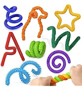 8 Pack Fidget Toys Sensory Sticks for Kids, Quiet Fidgets for Classroom Unique Textured Calming T...