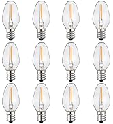 ZwwYvv C7 LED Night Light Bulbs, E12 Candelabra Base 0.6 Watt LED Light Bulbs for Window Candles/...