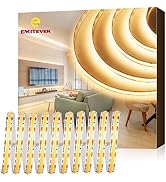 EMITEVER COB LED Strip Lights Warm White, 3000K Tape Light 16.4FT Premium High Density, DC 24V, 3...