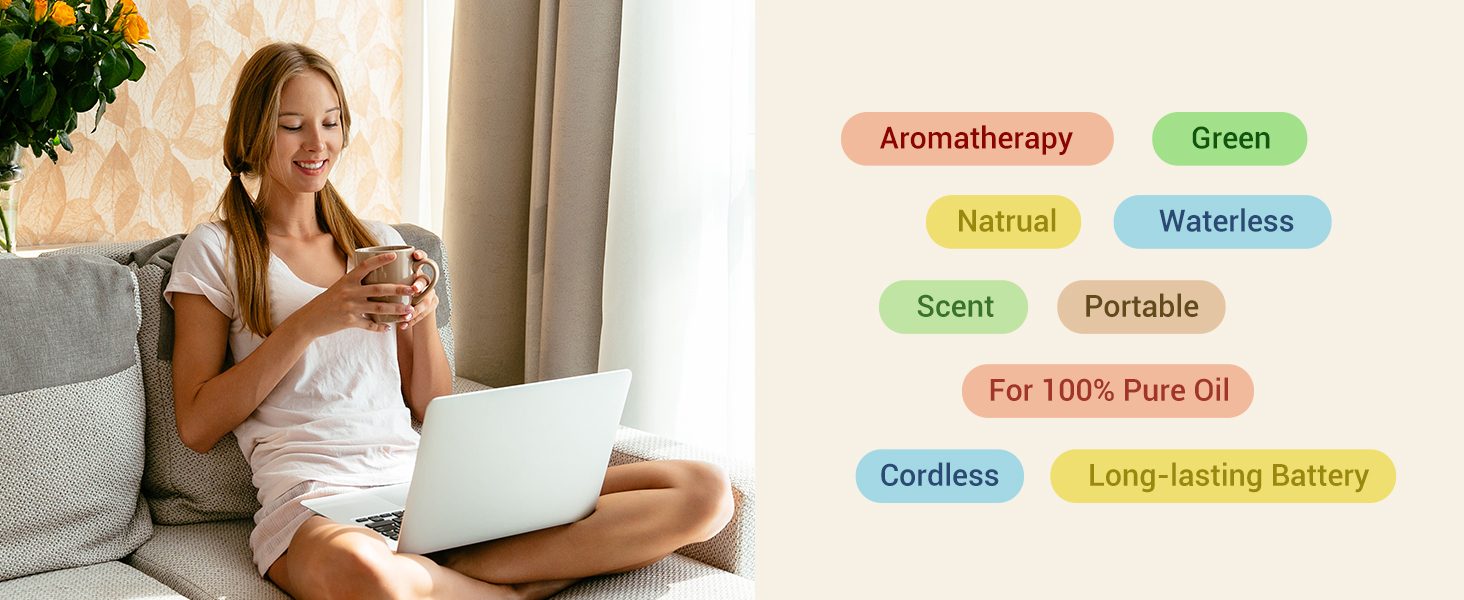 waterless diffuser essential oil scent aromatherapy sentiment scentiment freshener car home room