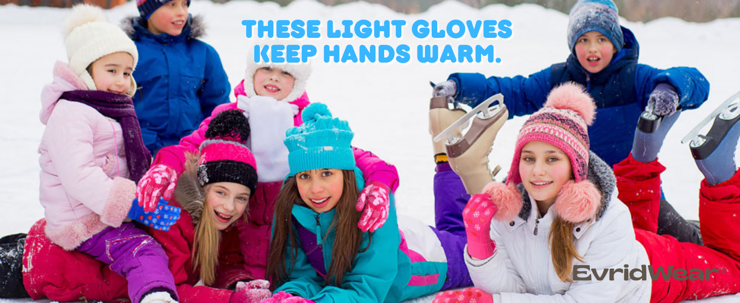 winter warm knit gloves